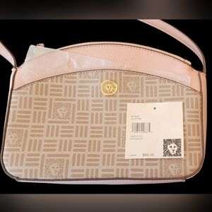 Anne Klein Blush and Beige Crossbody Bag